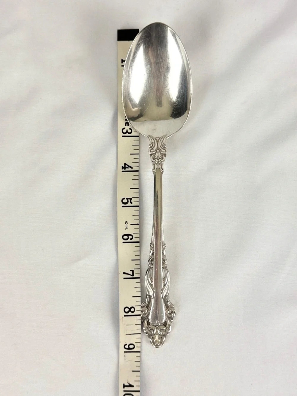 Vtg 1970s Reed and Barton Sterling Silver Grande Renaissance Large Serving Spoon